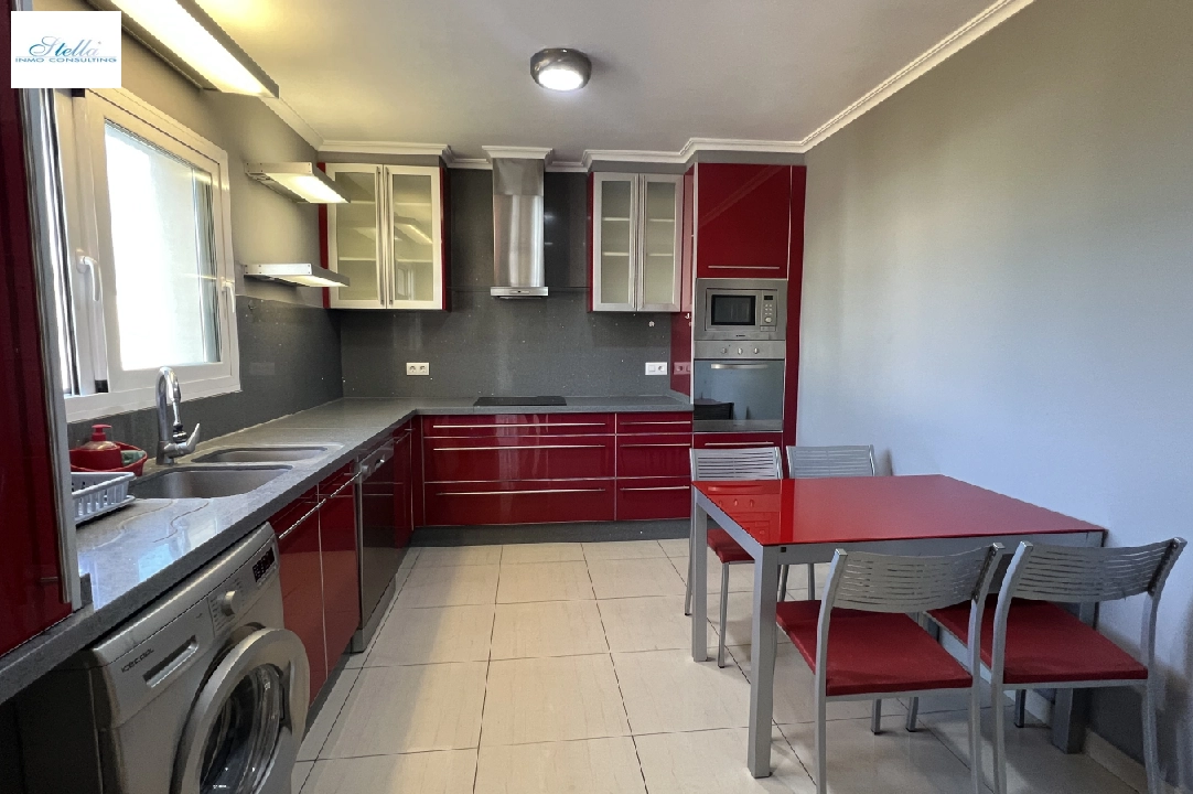 terraced house in Denia for rent, built area 130 m², condition neat, + KLIMA, air-condition, plot area 160 m², 4 bedroom, 3 bathroom, swimming-pool, ref.: D-0223-34