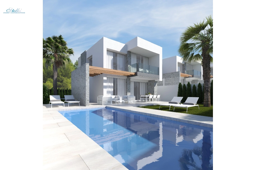 villa in Finestrat(Finestrat) for sale, built area 130 m², air-condition, plot area 416 m², 3 bedroom, 3 bathroom, swimming-pool, ref.: AM-1022DA-3700-1