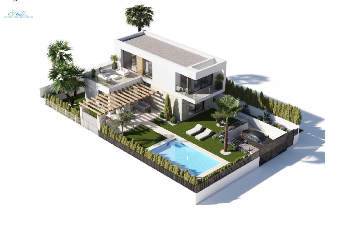 villa in Finestrat(Finestrat) for sale, built area 245 m², plot area 452 m², 3 bedroom, 3 bathroom, swimming-pool, ref.: AM-1074DA-3700-26