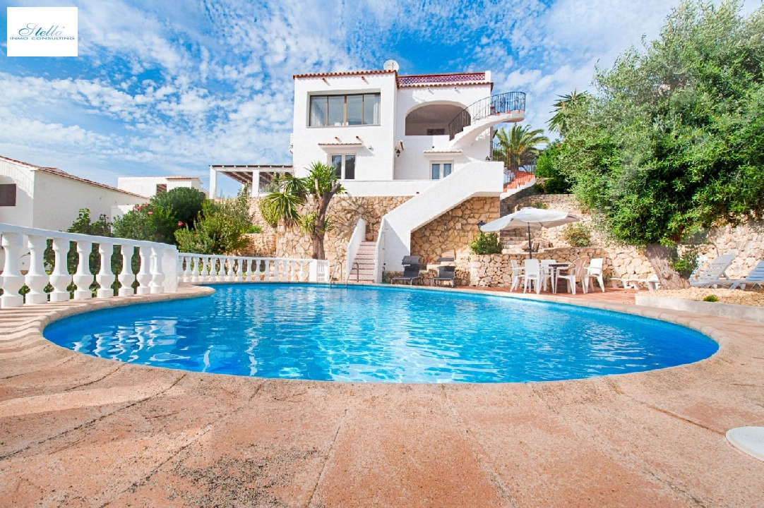 villa in Benissa(Baladrar) for sale, built area 187 m², air-condition, plot area 1000 m², 4 bedroom, 2 bathroom, swimming-pool, ref.: AM-11828DA-3700-1