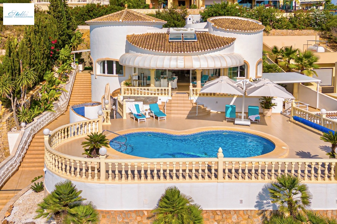 villa in Moraira(San Jaime) for sale, built area 315 m², plot area 1235 m², 4 bedroom, 3 bathroom, swimming-pool, ref.: CA-H-1695-AMBE-1