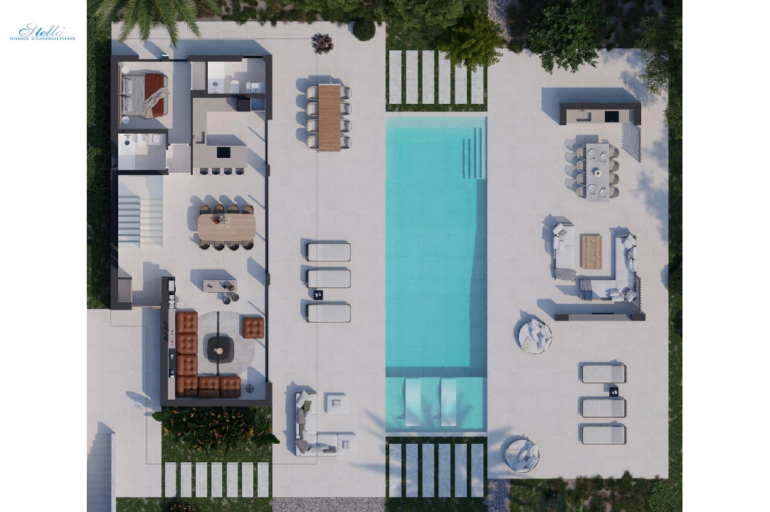 villa in Javea - Xabia(Portichol) for sale, built area 260 m², air-condition, plot area 1000 m², 4 bedroom, 5 bathroom, swimming-pool, ref.: AM-12031DA-3700-12
