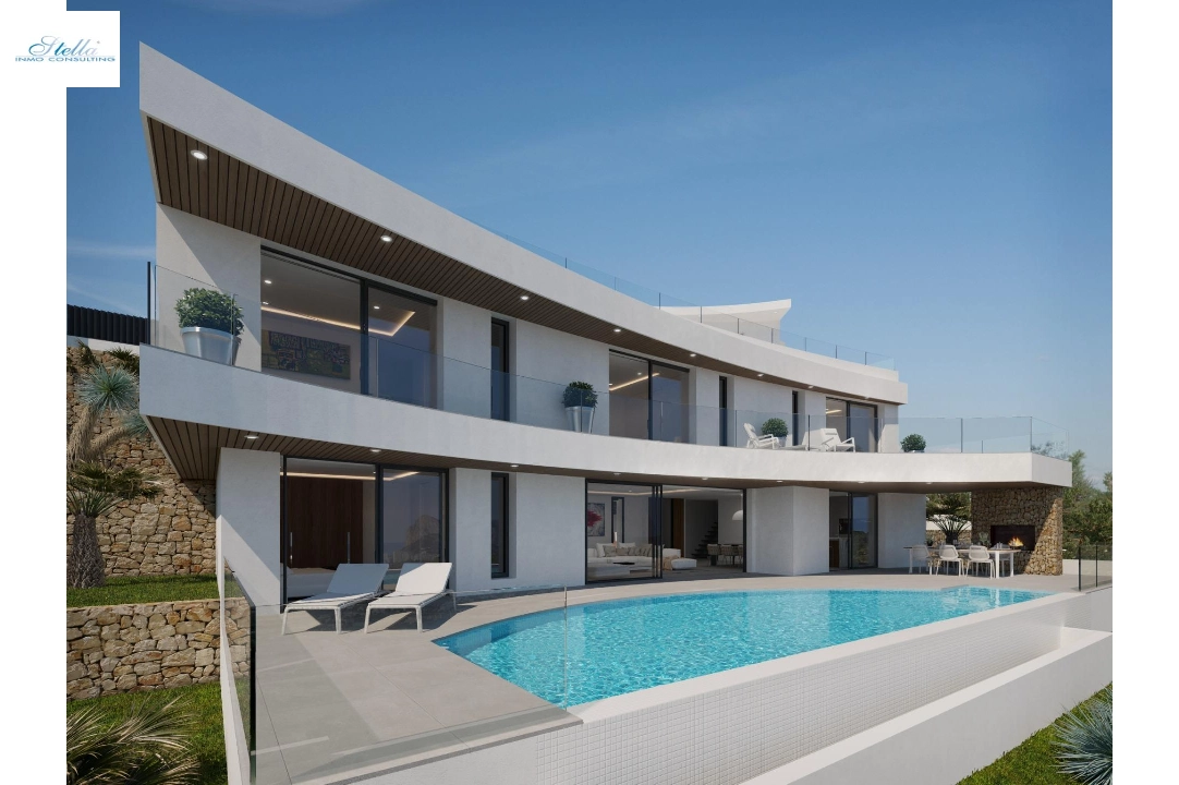 villa in Calpe(Empedrola) for sale, built area 300 m², air-condition, plot area 1000 m², 4 bedroom, 4 bathroom, swimming-pool, ref.: AM-12070DA-3700-1