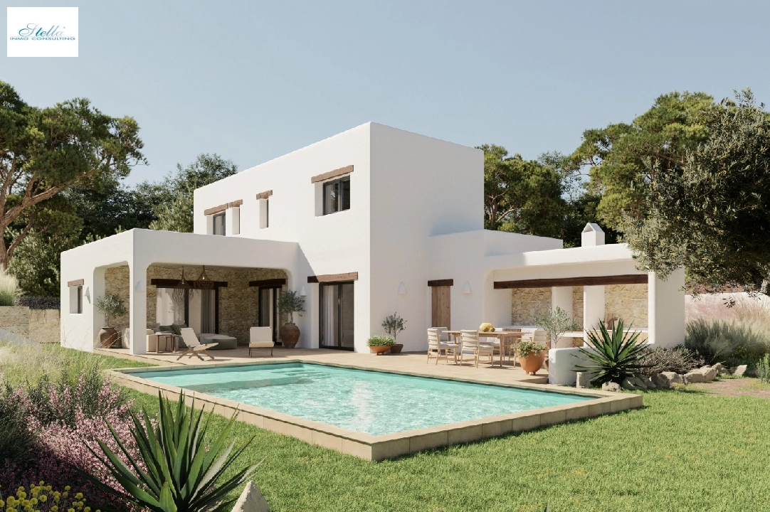 villa in Moraira(Cap Blanc) for sale, built area 145 m², air-condition, plot area 1056 m², 3 bedroom, 4 bathroom, swimming-pool, ref.: CA-H-1699-AMB-1