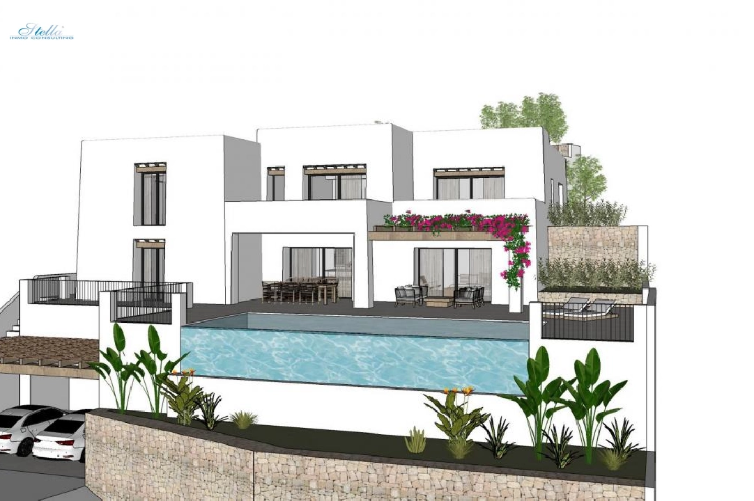 villa in Moraira for sale, plot area 1000 m², 4 bedroom, 4 bathroom, swimming-pool, ref.: COB-3416-3