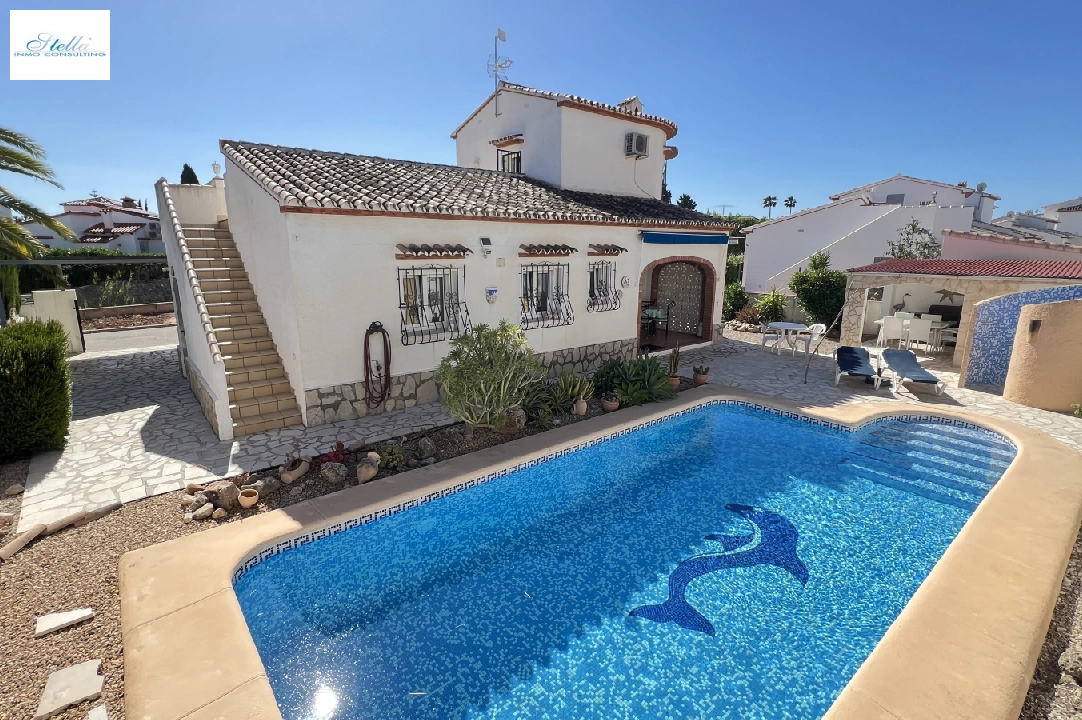 villa in Els Poblets for holiday rental, built area 125 m², year built 2003, + KLIMA, air-condition, plot area 400 m², 2 bedroom, 2 bathroom, swimming-pool, ref.: T-1123-1