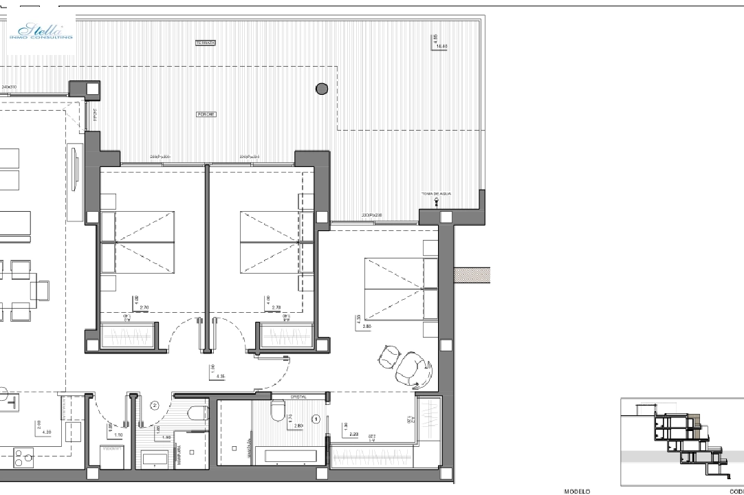 apartment in Pedreguer(La Sella) for sale, built area 239 m², air-condition, plot area 239 m², 3 bedroom, 2 bathroom, ref.: BP-4322PED-21