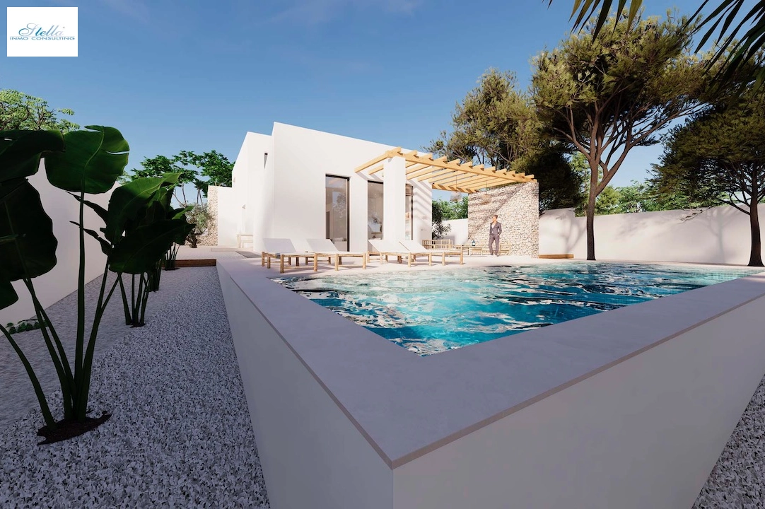 villa in Moraira(Pinar del Advocat) for sale, built area 268 m², air-condition, plot area 800 m², 4 bedroom, 3 bathroom, swimming-pool, ref.: CA-H-1709-AMB-1