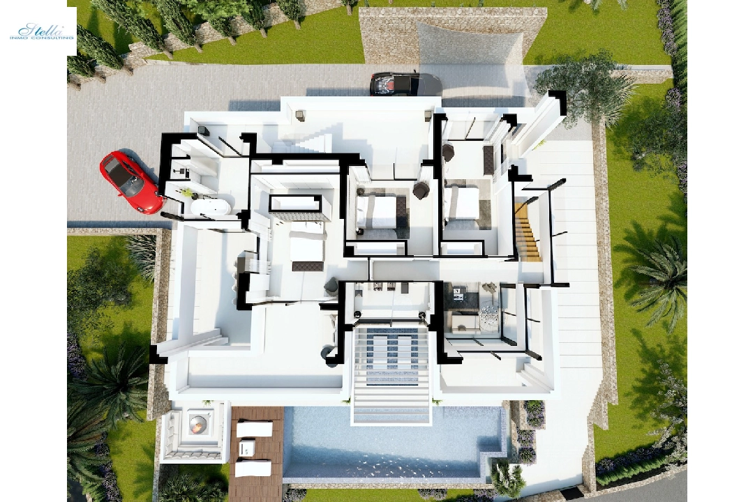villa in Benissa(Carrions) for sale, built area 562 m², air-condition, plot area 1347 m², 4 bedroom, 3 bathroom, swimming-pool, ref.: CA-H-1710-AMB-21