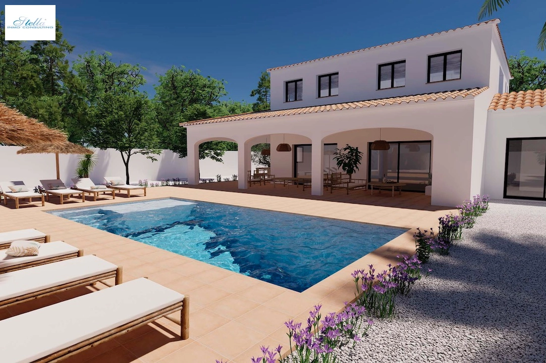 villa in Moraira(Pinar del Advocat) for sale, built area 248 m², air-condition, plot area 1050 m², 4 bedroom, 4 bathroom, swimming-pool, ref.: CA-H-1712-AMB-1