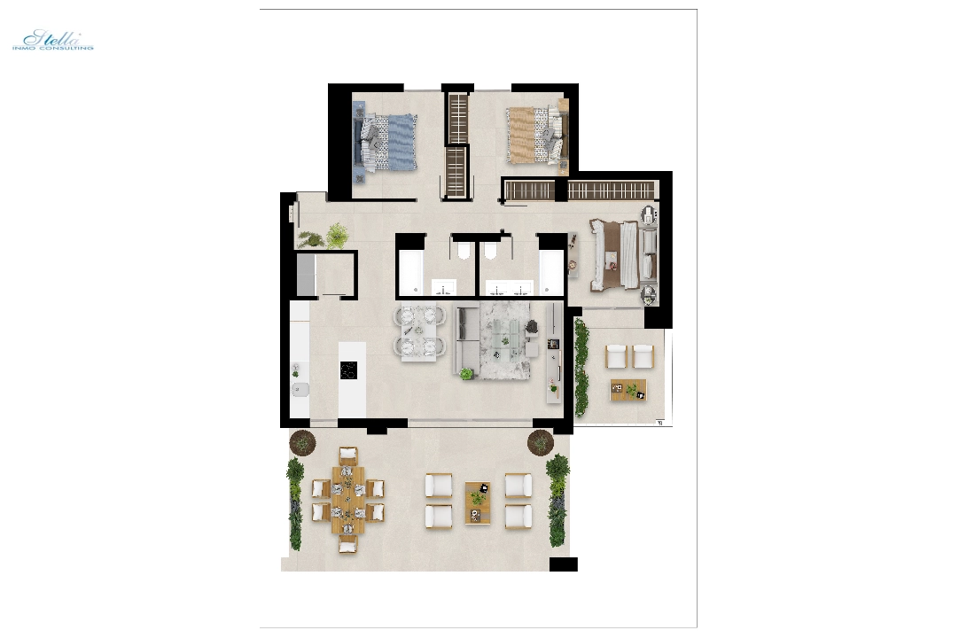 apartment in Nueva Andalucia(Urbanizacion Nueva Andalucia J, 9. 29660 Marbella,) for sale, built area 114 m², plot area 179 m², 3 bedroom, 2 bathroom, swimming-pool, ref.: TW-MARBELLALAKE131-25