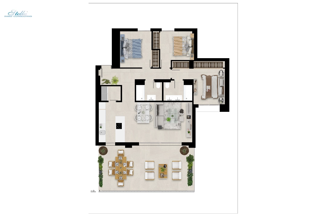 apartment in Nueva Andalucia(Urbanizacion Nueva Andalucia J, 9. 29660 Marbella,) for sale, built area 114 m², plot area 179 m², 3 bedroom, 2 bathroom, swimming-pool, ref.: TW-MARBELLALAKE131-26