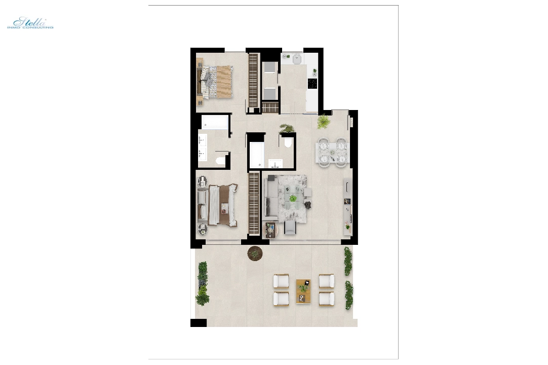 apartment in Nueva Andalucia(Urbanizacion Nueva Andalucia J, 9. 29660 Marbella,) for sale, built area 114 m², plot area 179 m², 3 bedroom, 2 bathroom, swimming-pool, ref.: TW-MARBELLALAKE131-30