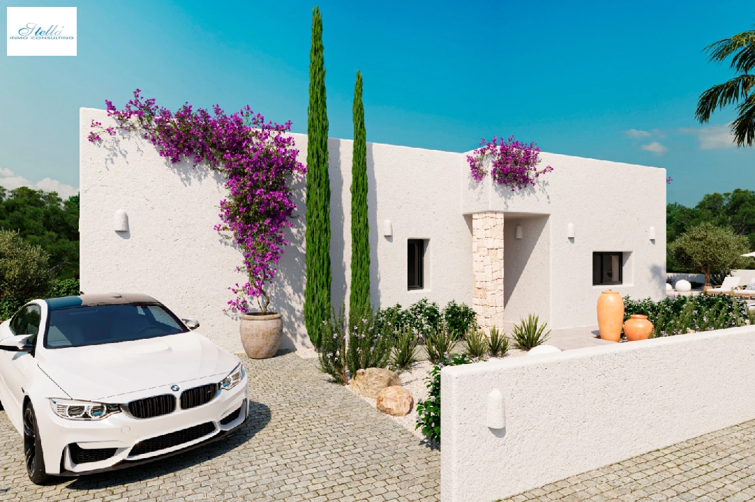 villa in Denia(Marquesa 4) for sale, built area 120 m², year built 2025, condition mint, + central heating, air-condition, plot area 1085 m², 3 bedroom, 2 bathroom, swimming-pool, ref.: UM-UV-HEBE-5