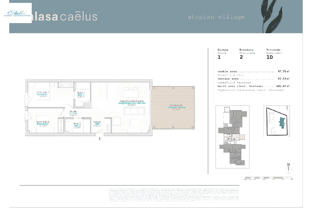 apartment in El Vergel for sale, built area 20 m², year built 2024, plot area 68 m², 2 bedroom, 2 bathroom, ref.: TC-B1-1D-2