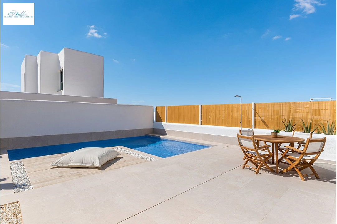 villa in Los Alcazares for sale, built area 109 m², condition first owner, plot area 184 m², 3 bedroom, 2 bathroom, swimming-pool, ref.: HA-LAN-431-E02-2