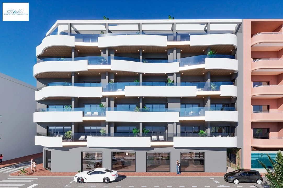 apartment on higher floor in Torrevieja for sale, built area 101 m², condition first owner, 3 bedroom, 2 bathroom, swimming-pool, ref.: HA-TON-203-A02-4