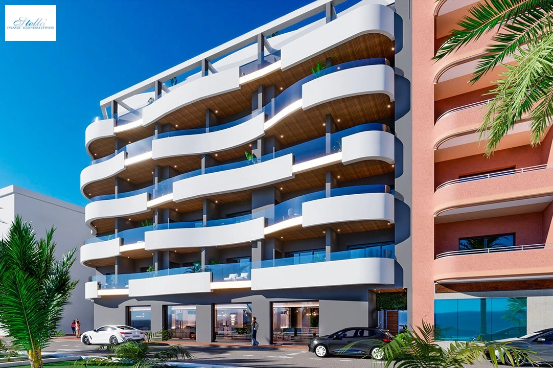 penthouse apartment in Torrevieja for sale, built area 121 m², condition first owner, 3 bedroom, 2 bathroom, swimming-pool, ref.: HA-TON-203-A04-1