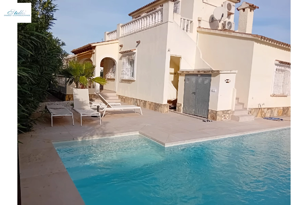 summer house in Els Poblets for holiday rental, built area 150 m², condition neat, + KLIMA, air-condition, plot area 440 m², 4 bedroom, 3 bathroom, swimming-pool, ref.: V-0823-5