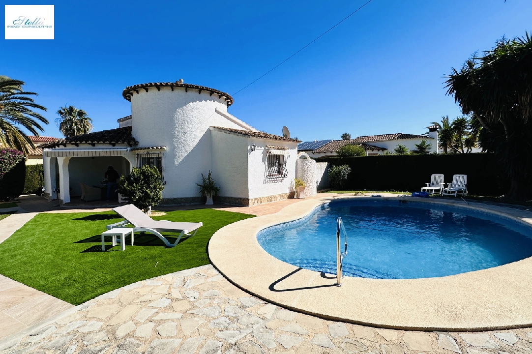 villa in Els Poblets for sale, built area 120 m², year built 1996, condition neat, + central heating, air-condition, plot area 631 m², 2 bedroom, 1 bathroom, swimming-pool, ref.: AS-0124-13