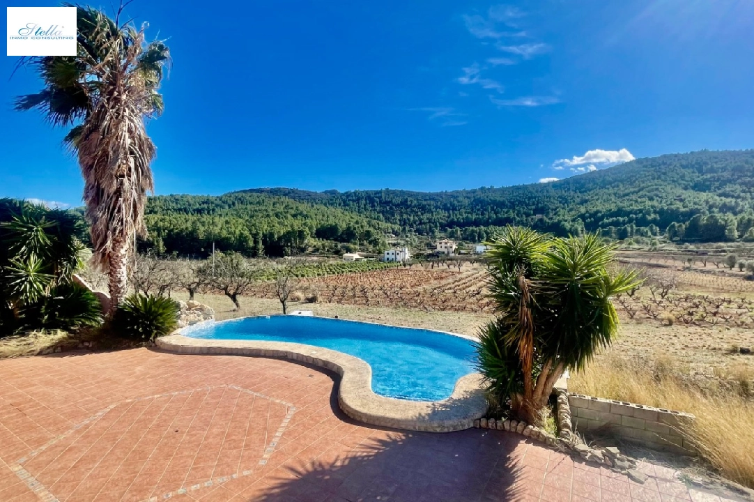villa in Jalon for sale, built area 200 m², year built 2003, air-condition, plot area 10000 m², 2 bedroom, 2 bathroom, swimming-pool, ref.: PV-141-01967P-10