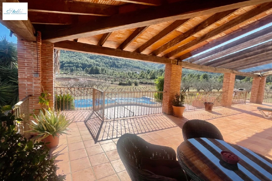 villa in Jalon for sale, built area 200 m², year built 2003, air-condition, plot area 10000 m², 2 bedroom, 2 bathroom, swimming-pool, ref.: PV-141-01967P-17