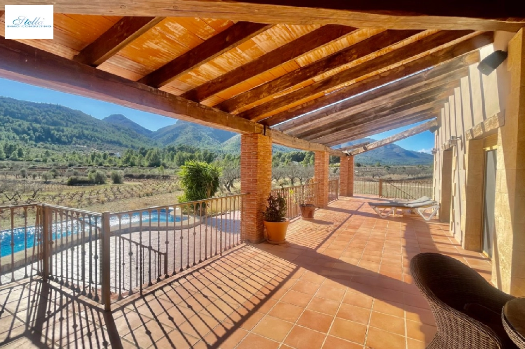 villa in Jalon for sale, built area 200 m², year built 2003, air-condition, plot area 10000 m², 2 bedroom, 2 bathroom, swimming-pool, ref.: PV-141-01967P-18
