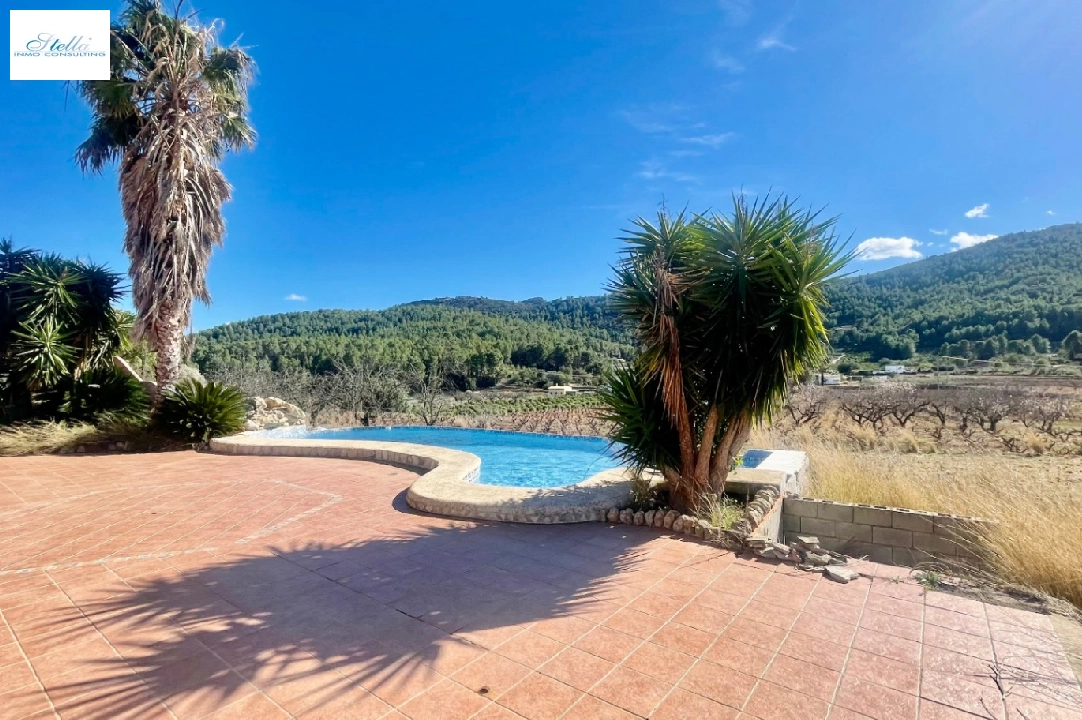 villa in Jalon for sale, built area 200 m², year built 2003, air-condition, plot area 10000 m², 2 bedroom, 2 bathroom, swimming-pool, ref.: PV-141-01967P-19