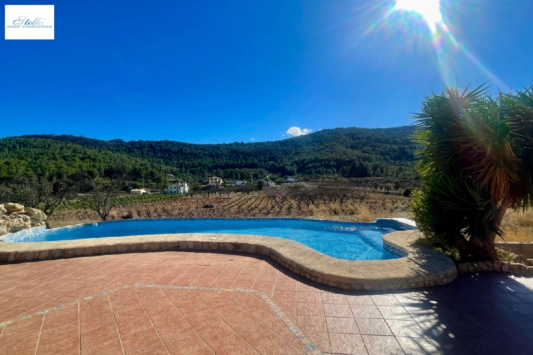villa in Jalon for sale, built area 200 m², year built 2003, air-condition, plot area 10000 m², 2 bedroom, 2 bathroom, swimming-pool, ref.: PV-141-01967P-22