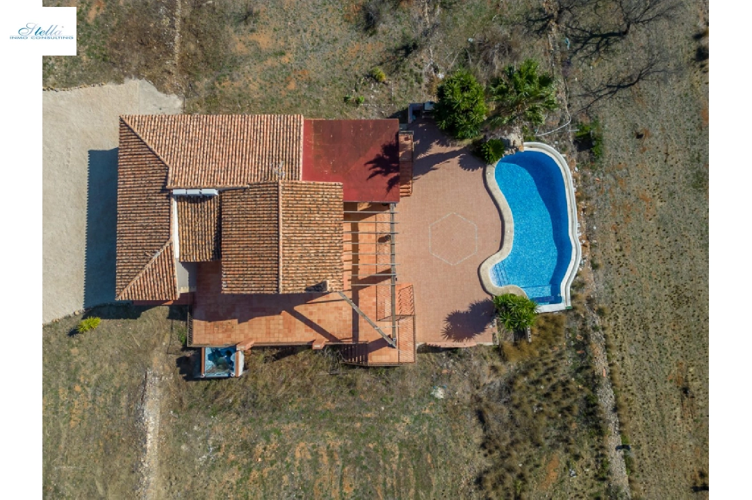 villa in Jalon for sale, built area 200 m², year built 2003, air-condition, plot area 10000 m², 2 bedroom, 2 bathroom, swimming-pool, ref.: PV-141-01967P-42
