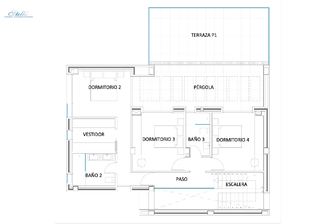 villa in Moraira(Benimeit) for sale, built area 396 m², air-condition, plot area 795 m², 4 bedroom, 5 bathroom, swimming-pool, ref.: CA-H-1749-AMB-9