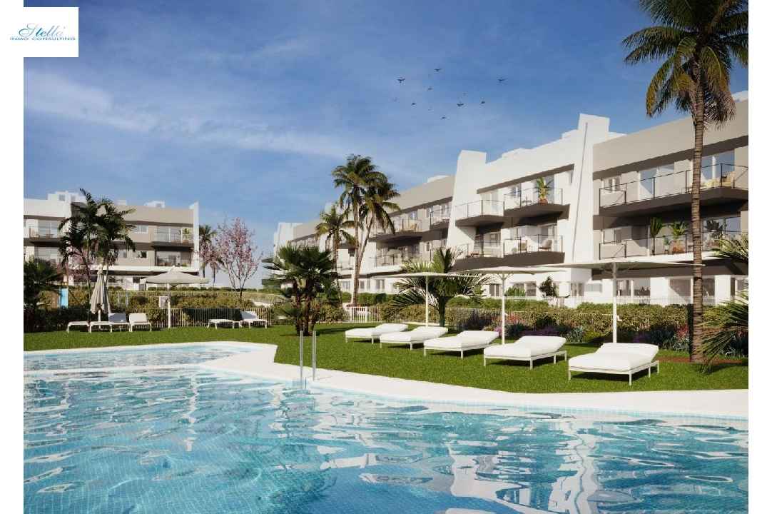 apartment in Santa Pola(Gran Alacant) for sale, built area 82 m², air-condition, plot area 41 m², 2 bedroom, 2 bathroom, swimming-pool, ref.: AM-1075DA-3700-13