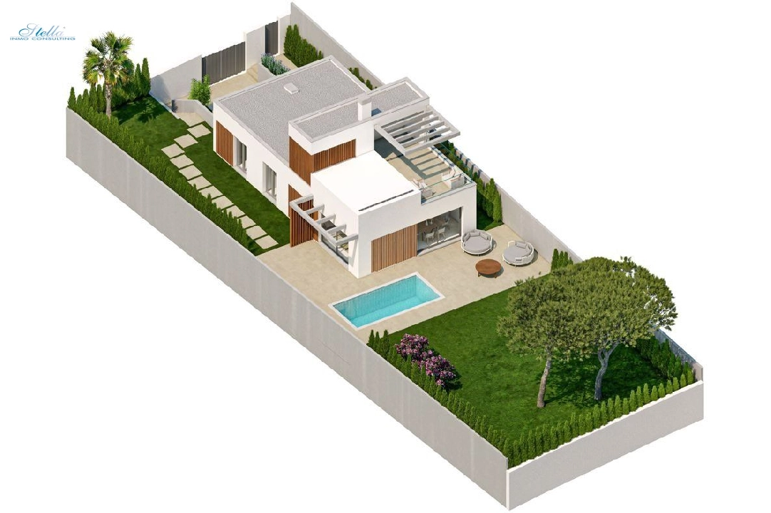 villa in Finestrat(Finestrat) for sale, built area 151 m², air-condition, plot area 409 m², 3 bedroom, 2 bathroom, swimming-pool, ref.: AM-1107DA-3700-11