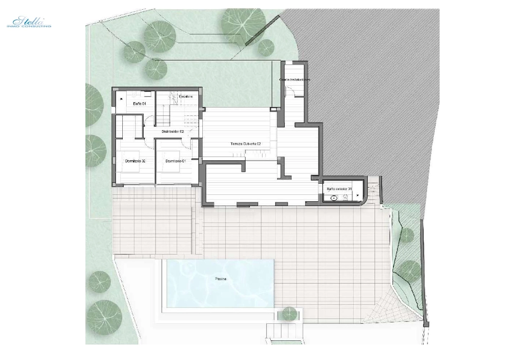 villa in Altea(La Sierra) for sale, built area 416 m², air-condition, plot area 1100 m², 4 bedroom, 4 bathroom, swimming-pool, ref.: AM-1229DA-3700-9