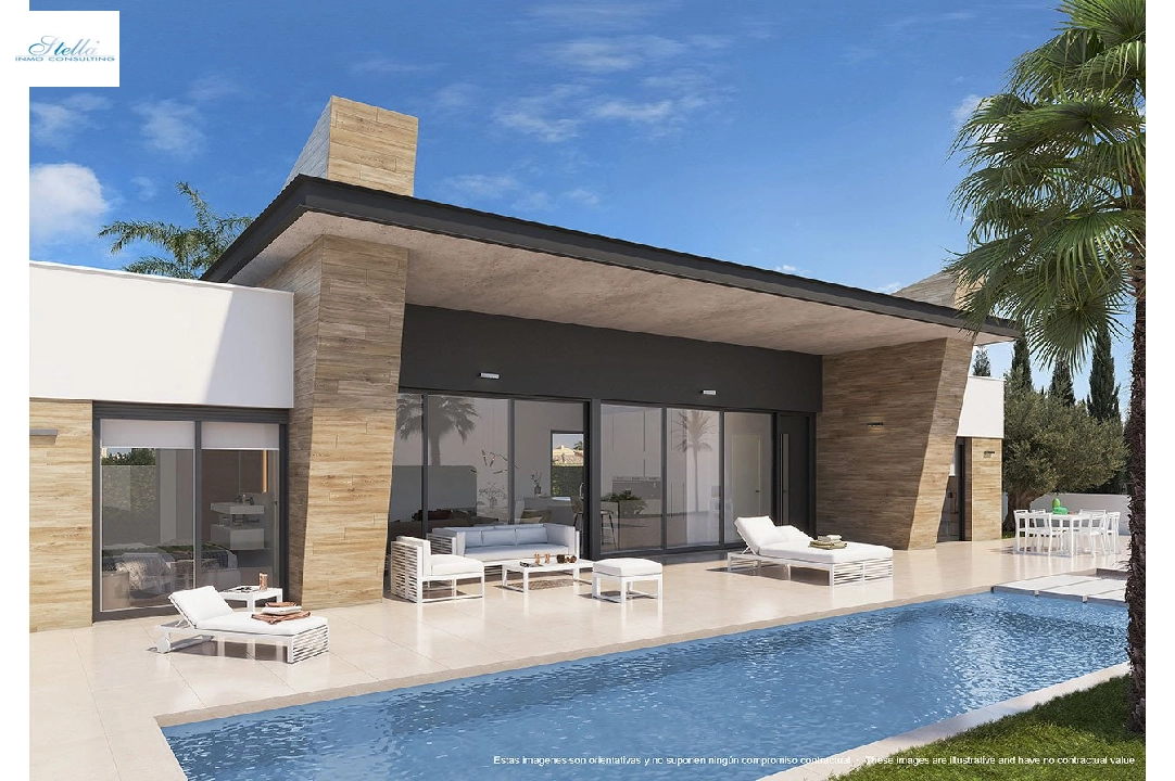 villa in Ciudad Quesada for sale, built area 150 m², condition first owner, plot area 530 m², 3 bedroom, 2 bathroom, swimming-pool, ref.: HA-CQN-101-E03-1