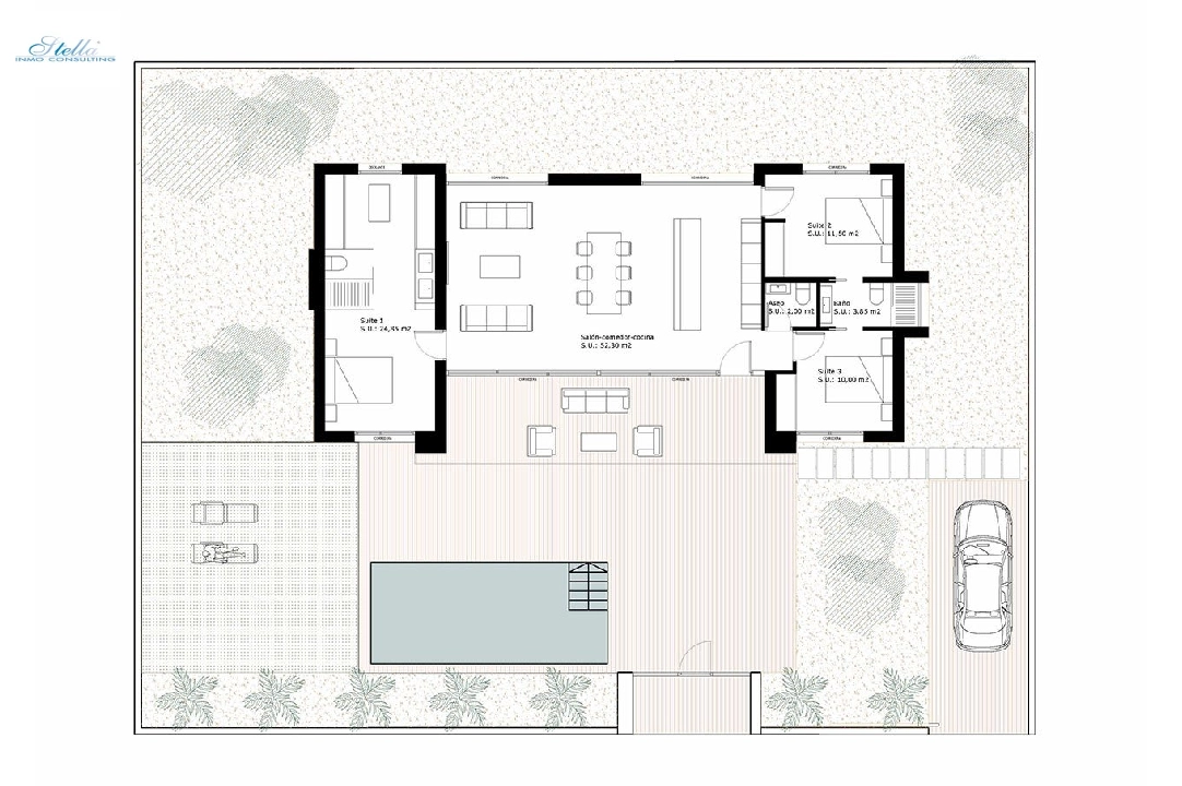 villa in Ciudad Quesada for sale, built area 150 m², condition first owner, plot area 530 m², 3 bedroom, 2 bathroom, swimming-pool, ref.: HA-CQN-101-E03-16