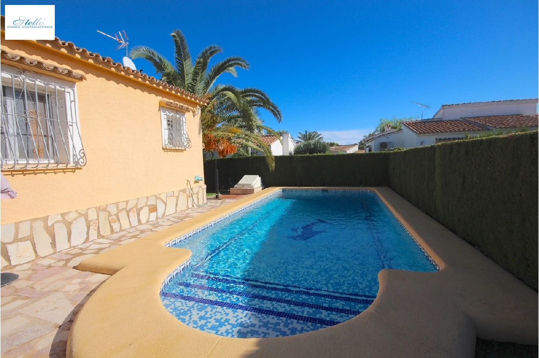 summer house in Els Poblets for holiday rental, built area 75 m², year built 2000, condition neat, + central heating, air-condition, plot area 400 m², 2 bedroom, 2 bathroom, swimming-pool, ref.: V-0316-5